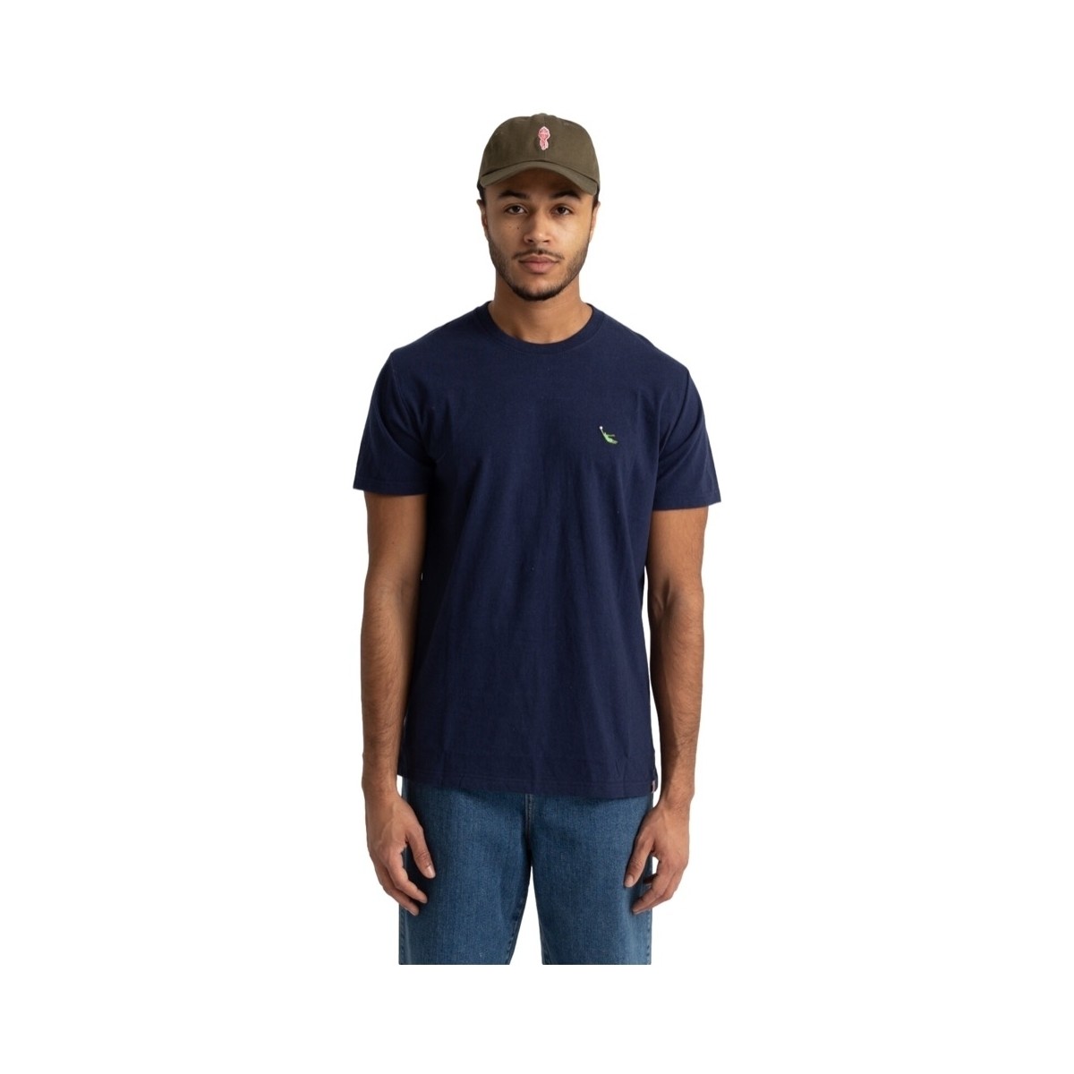 Ruhák Férfi Pólók / Galléros Pólók Revolution 1302 KEE T-Shirt - Navy Melange Kék