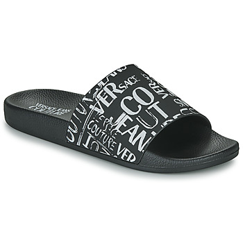 Cipők Férfi strandpapucsok Versace Jeans Couture 74YA3SQ4-ZS638 Fekete  / Fehér