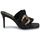 Cipők Női Papucsok Versace Jeans Couture 74VA3S70-71570 Fekete  / Arany