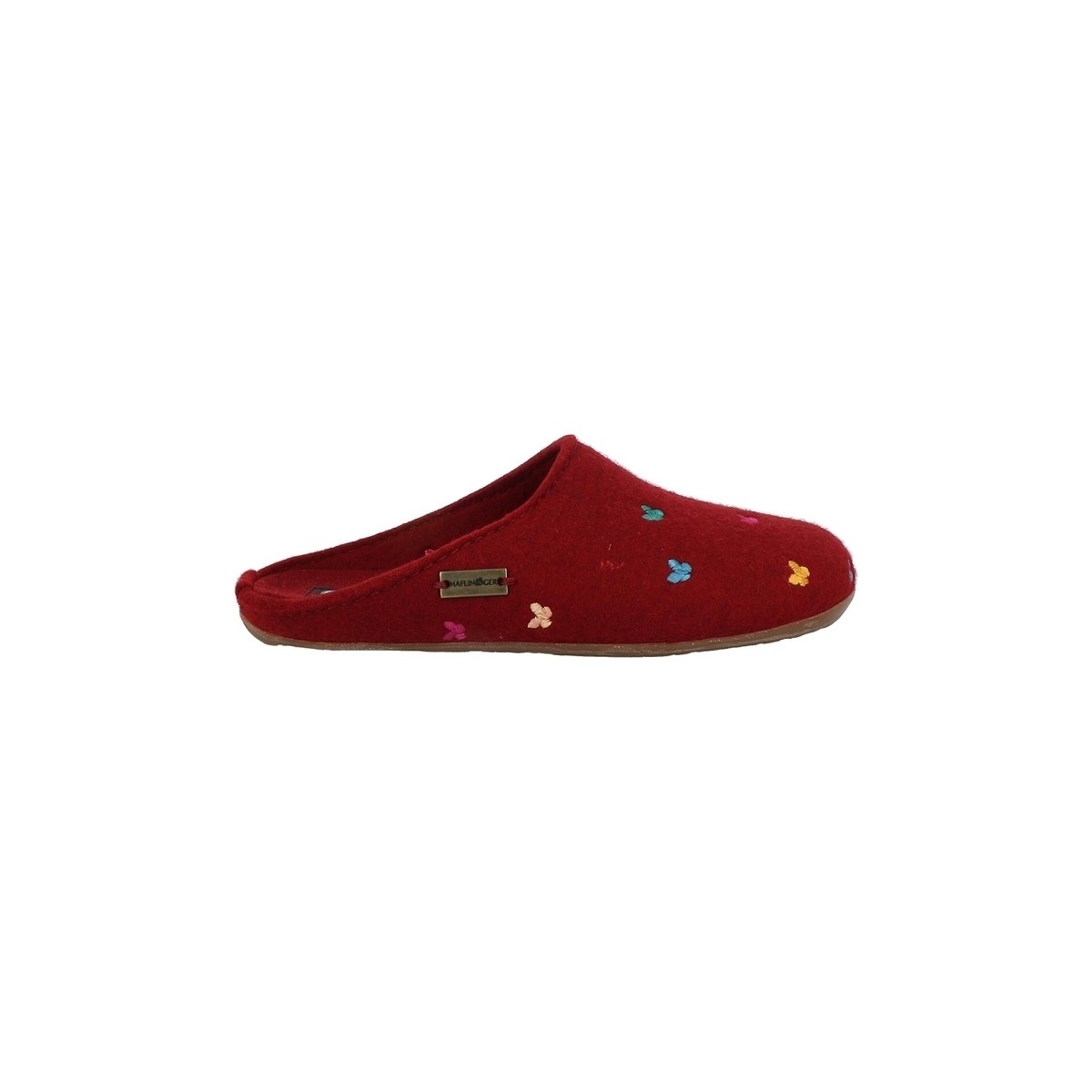 Cipők Női Mamuszok Haflinger EVEREST FARFALLINE Piros