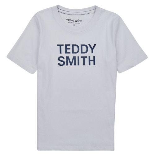 Ruhák Fiú Rövid ujjú pólók Teddy Smith TICLASS 3 Fehér