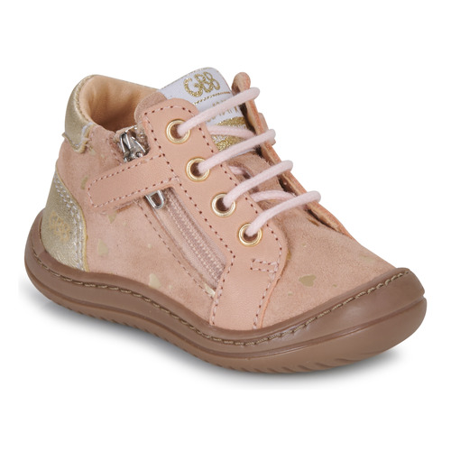 Cipők Lány Magas szárú edzőcipők GBB FLEXOO ZIPETTE Rózsaszín
