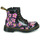 Cipők Lány Csizmák Dr. Martens 1460 J Fekete  / Rózsaszín