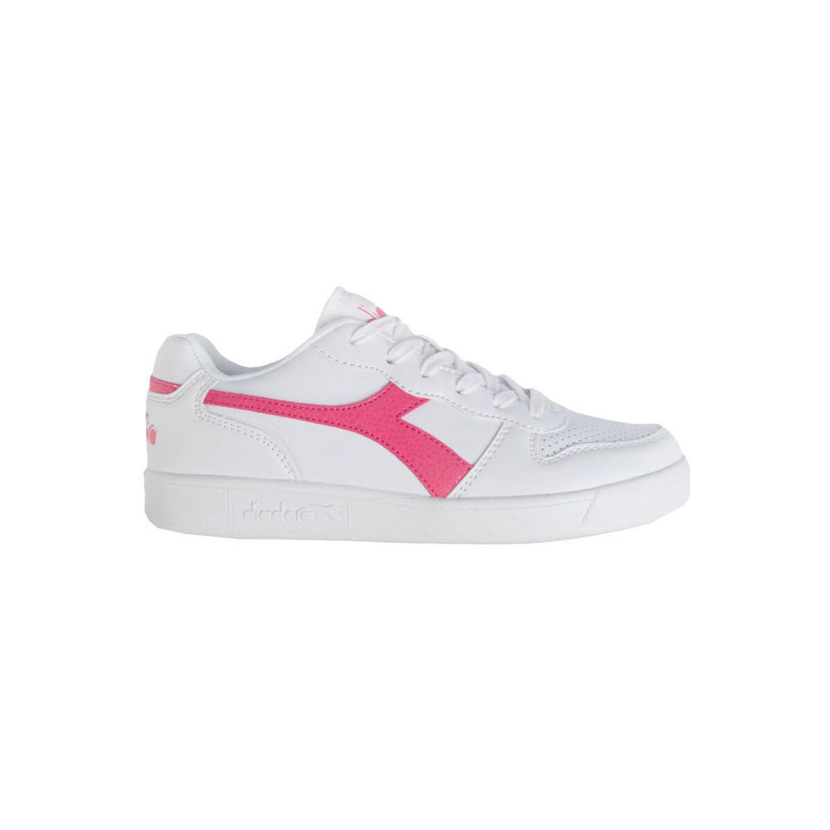 Cipők Gyerek Divat edzőcipők Diadora 101.175781 01 C2322 White/Hot pink Rózsaszín