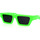 Órák & Ékszerek Napszemüvegek Leziff Occhiali da Sole  Miami M4939 C13 Verde Fluo Keki