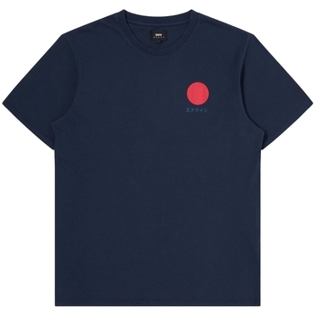 Ruhák Férfi Pólók / Galléros Pólók Edwin Japanese Sun T-Shirt - Navy Blazer Kék