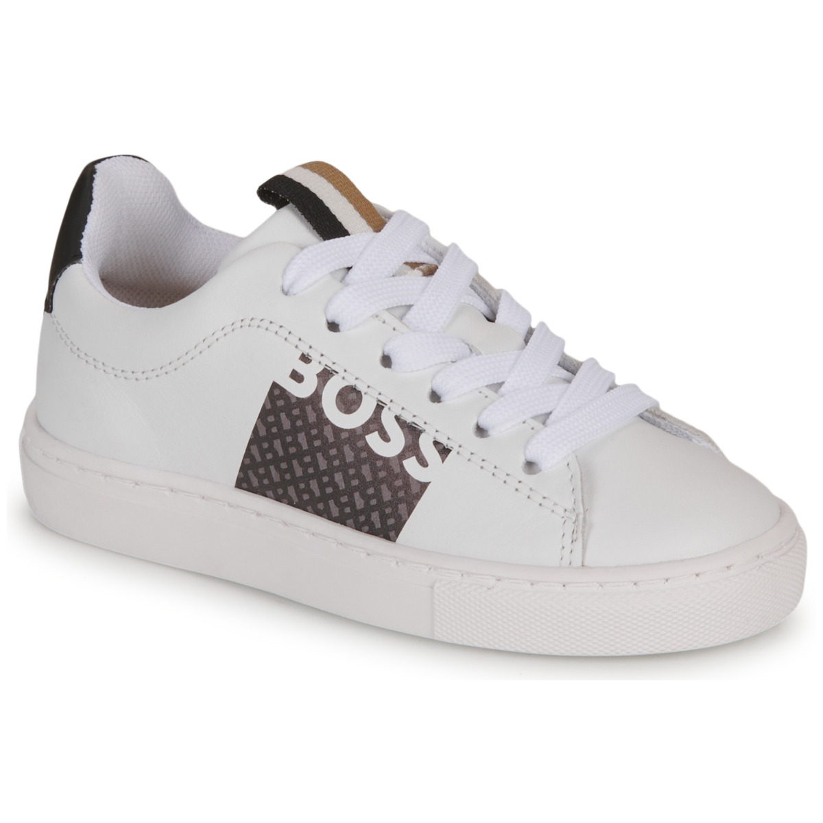 Cipők Fiú Rövid szárú edzőcipők BOSS J29350 Fehér