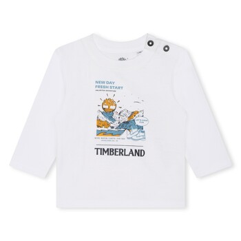 Ruhák Fiú Rövid ujjú pólók Timberland T60005-10P-B Fehér