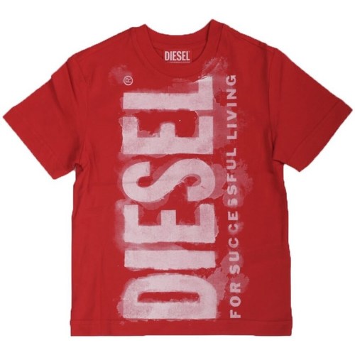 Ruhák Fiú Rövid ujjú pólók Diesel J01131 Piros