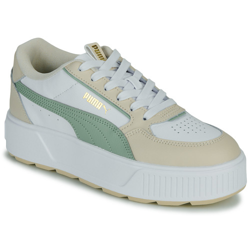 Cipők Női Rövid szárú edzőcipők Puma Karmen Rebelle Fehér / Zöld / Rózsaszín