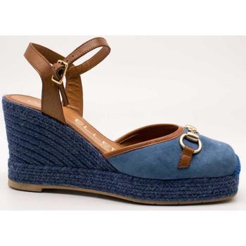 Cipők Női Gyékény talpú cipők Casteller  Kék