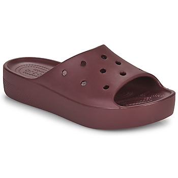 Cipők Női strandpapucsok Crocs Classic Platform Slide Bordó