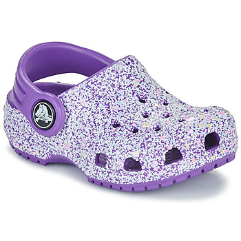 Cipők Lány Klumpák Crocs Classic Glitter Clog T Lila