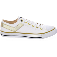 Cipők Férfi Rövid szárú edzőcipők Pony 131T44-WHITE-GOLD Fehér