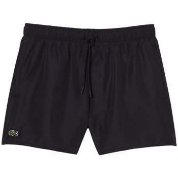 Lacoste Quick Dry Swim Shorts - Noir Vert Fekete 