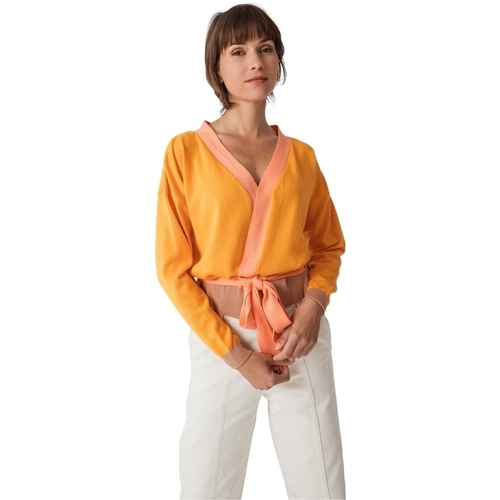 Ruhák Női Kabátok Skfk Cardigan Alixe N3 Narancssárga