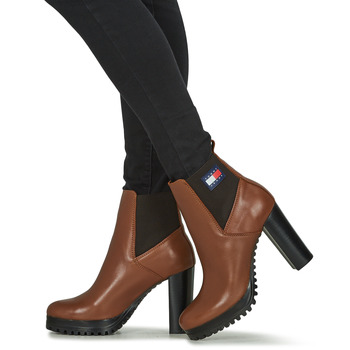 Tommy Jeans Essentials High Heel Boot Barna