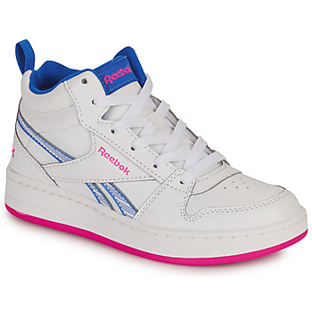 Cipők Lány Rövid szárú edzőcipők Reebok Classic REEBOK ROYAL PRIME MID 2.0 Fehér / Kék / Rózsaszín
