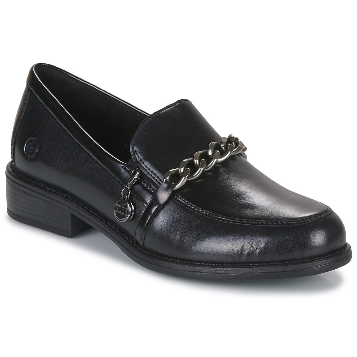 Cipők Női Mokkaszínek Remonte D0F03-01 Fekete 