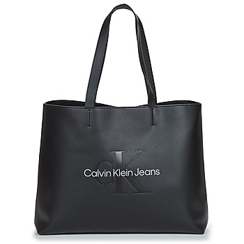 Táskák Női Bevásárló szatyrok / Bevásárló táskák Calvin Klein Jeans SCULPTED SLIM TOTE34 MONO Fekete 