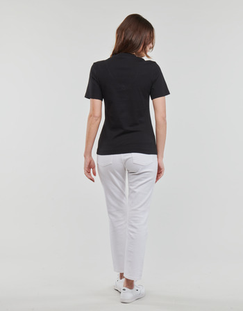 Calvin Klein Jeans MONOLOGO SLIM V-NECK TEE Fekete 