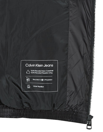 Calvin Klein Jeans BLOCKING NON-DOWN PUFFER JACKET Fekete  / Fehér