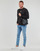 Ruhák Férfi Pulóverek Calvin Klein Jeans MONOLOGO CREW NECK Fekete 