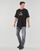 Ruhák Férfi Rövid ujjú pólók Calvin Klein Jeans STACKED ARCHIVAL TEE Fekete 