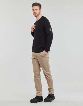 Calvin Klein Jeans BADGE EASY SWEATER Fekete 
