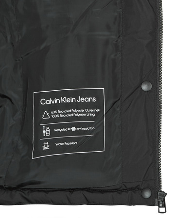 Calvin Klein Jeans MONOLOGO NON DOWN SHORT PUFFER Fekete 