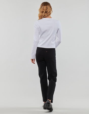 Calvin Klein Jeans WOVEN LABEL RIB LONG SLEEVE Fehér