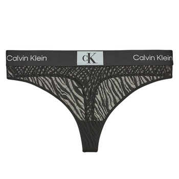 Fehérnemű Női Stringek Calvin Klein Jeans MODERN THONG Fekete 