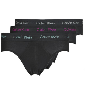 Fehérnemű Férfi Bugyik Calvin Klein Jeans HIP BRIEF X3 Fekete 