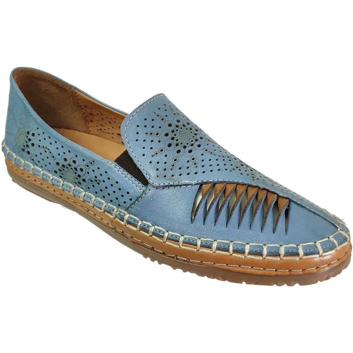 Cipők Női Mokkaszínek Madory Pinos Kék