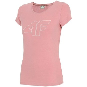 Ruhák Női Rövid ujjú pólók 4F TSD353 Rózsaszín