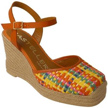 Cipők Női Gyékény talpú cipők Casteller  Narancssárga