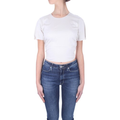 Ruhák Női Rövid ujjú pólók Calvin Klein Jeans K20K205314 Fehér