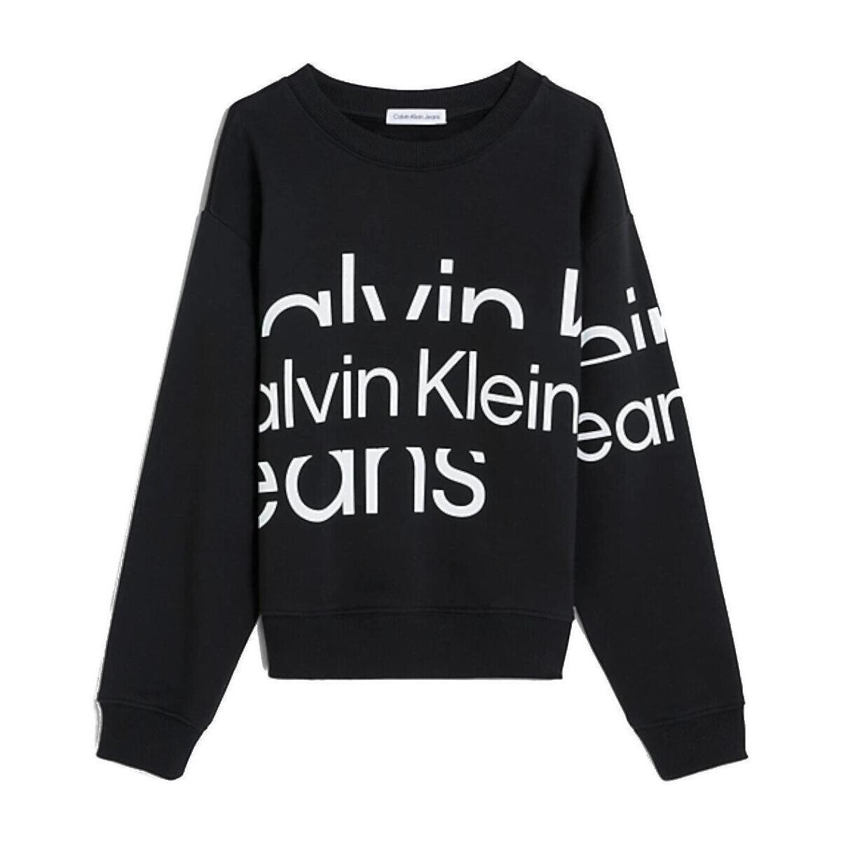Ruhák Fiú Pulóverek Calvin Klein Jeans  Fekete 