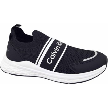 Cipők Gyerek Rövid szárú edzőcipők Calvin Klein Jeans Cut Easyon Sneaker Fekete 
