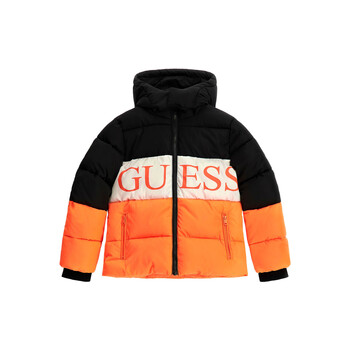 Ruhák Gyerek Steppelt kabátok Guess L3BL02 Narancssárga / Tengerész