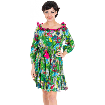 Ruhák Női Rövid ruhák Isla Bonita By Sigris Rövid Ruha Zöld