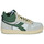 Cipők Magas szárú edzőcipők Diadora MAGIC BASKET DEMI CUT SUEDE LEATHER Fehér / Zöld