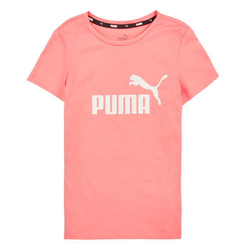 Ruhák Lány Rövid ujjú pólók Puma ESS LOGO TEE G Rózsaszín