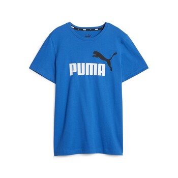 Ruhák Fiú Rövid ujjú pólók Puma ESS+ 2 COL LOGO TEE B Kék