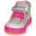 Cipők Lány Magas szárú edzőcipők Agatha Ruiz de la Prada LUCKY Ezüst / Rózsaszín