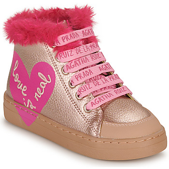 Cipők Lány Magas szárú edzőcipők Agatha Ruiz de la Prada BETTYL Rózsaszín