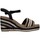 Cipők Női Gyékény talpú cipők Wrangler WL31530A Fekete 