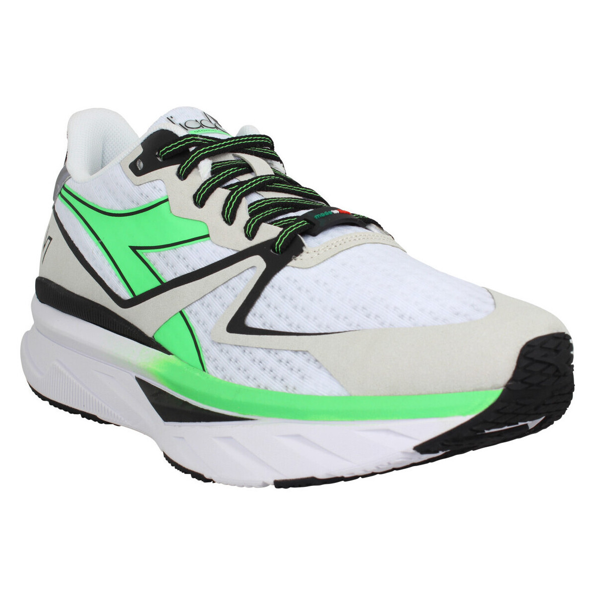 Cipők Férfi Divat edzőcipők Diadora Atomo V7000 Toile Homme White Fluo Green Fehér