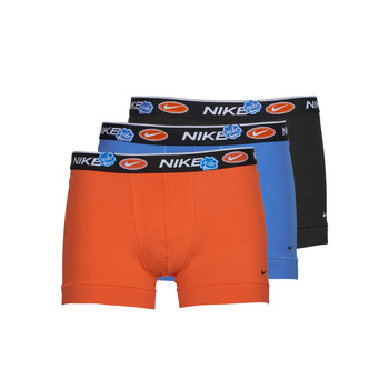 Fehérnemű Férfi Boxerek Nike EVERYDAY COTTON STRETCH X3 Fekete  / Kék / Narancssárga