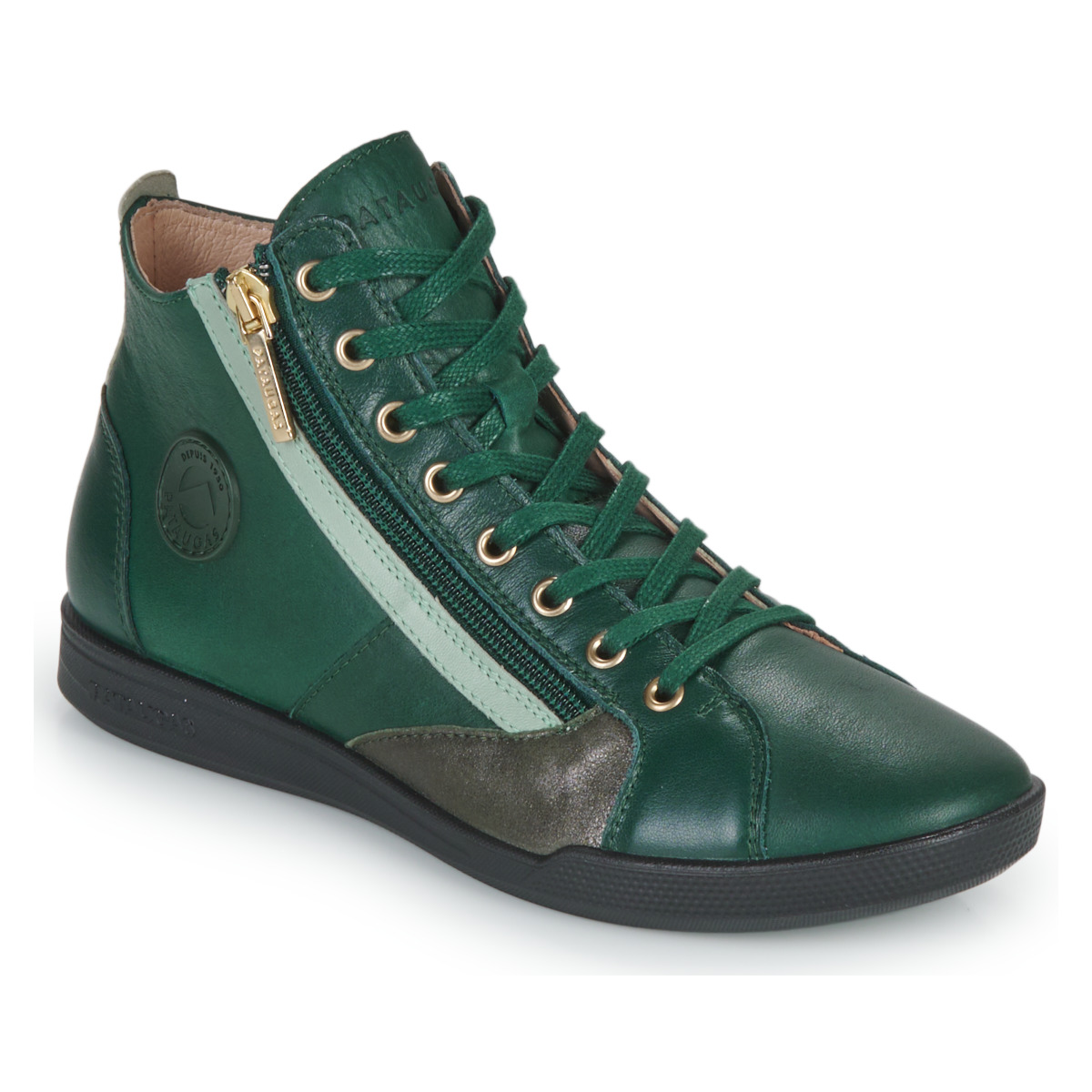 Cipők Női Magas szárú edzőcipők Pataugas PALME/MIX Zöld